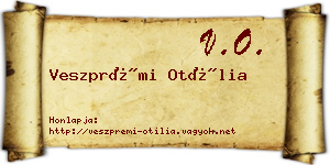 Veszprémi Otília névjegykártya